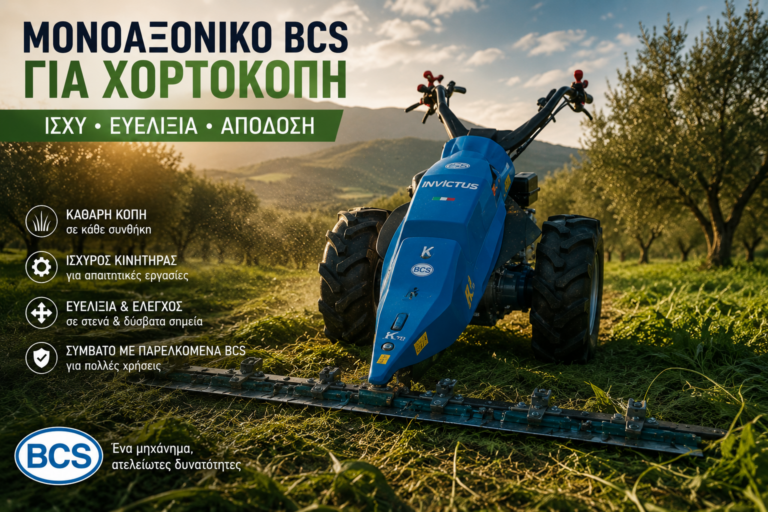 Μονοαξονικό BCS για χορτοκοπή