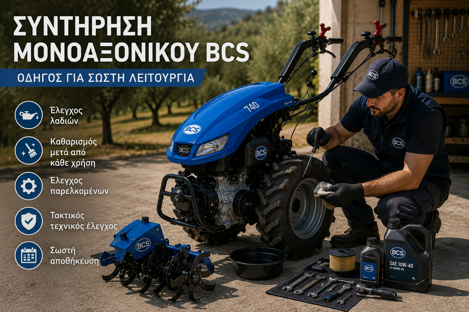 Συντήρηση Μονοαξονικού BCS